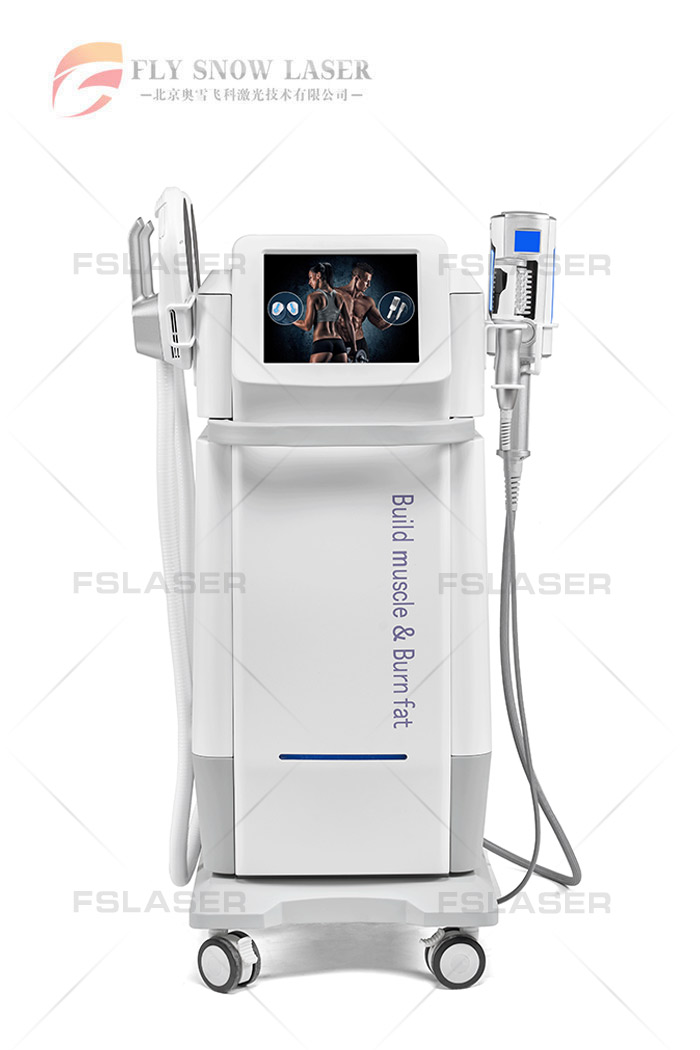 Массажная машина 2 в 1 EMS RF + внутренний шариковый ролик