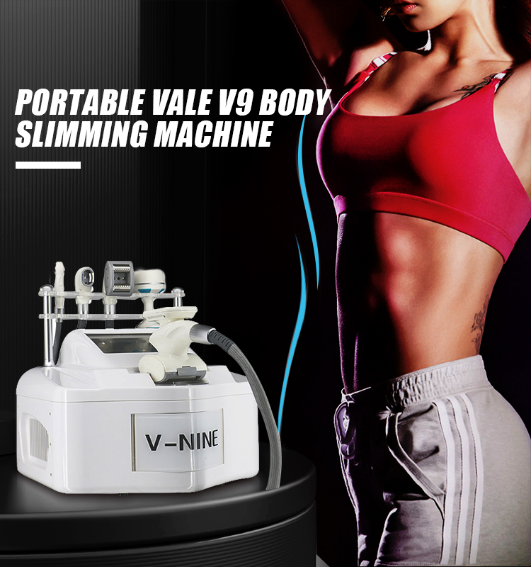 V-nine 40k ultrasonic cavitation system vacuum RF roller machine(图1)